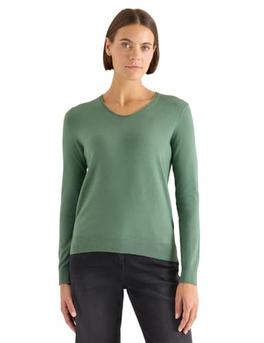 CECIL Damen 3015598 Kuscheliger Pullover, Highland Green Melange, XL von Cecil
