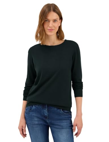 CECIL Damen 3015619 Basic Pullover, Ink Green, S von Cecil