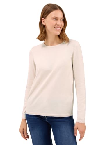 CECIL Damen 3015619 Basic Pullover, Oat Milk beige Melange, XS CECIL Damen 3015619 Basic Pullover, Oat Milk beige Melange, XS von Cecil
