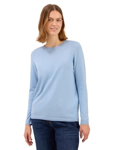 CECIL Damen 3015619 Basic Pullover, Whisper Blue Melange, M CECIL Damen 3015619 Basic Pullover, Whisper Blue Melange, M von Cecil
