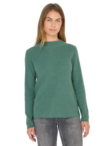 CECIL Damen 3015715 Strukturmix Pullover, Jewel Green Melange, XL von Cecil