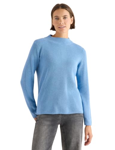 CECIL Damen 3015715 Strukturmix Pullover, Sporty Light Blue Melange, XS CECIL Damen 3015715 Strukturmix Pullover, Sporty Light Blue Melange, XS von Cecil