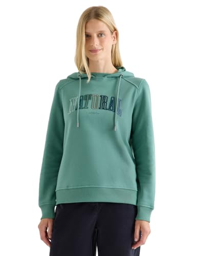 CECIL Damen 3017055 Hoodie mit Wording, Jewel Green, XL von Cecil