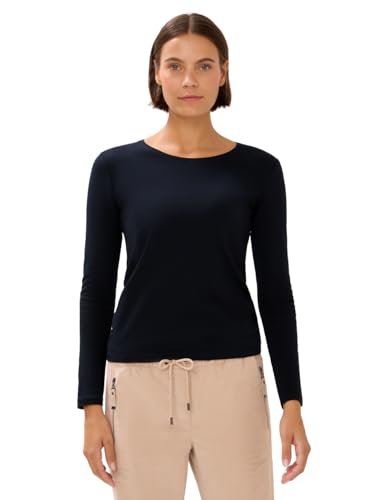 CECIL Damen 3120346 Basic Langarmshirt, urban Dark Blue, XL von Cecil