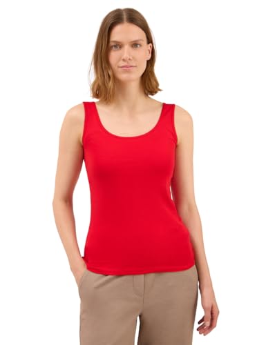CECIL Damen 3225953 Basic Top in Unifarbe, Fiery red, XX-Large von Cecil