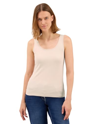 CECIL Damen 3225953 Basic Top in Unifarbe, Oat Milk beige, XX-Large CECIL Damen 3225953 Basic Top in Unifarbe, Oat Milk beige, XX-Large von Cecil
