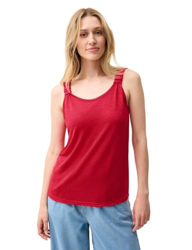 CECIL Damen 3226764 Top in Strick-Optik, Glazed Apple Red, XS von Cecil