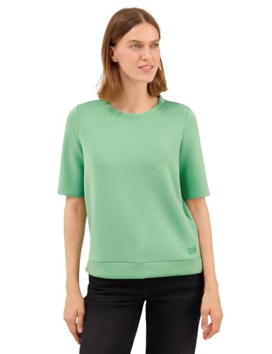 CECIL Damen 3226773 Softes Cupro Touch T-Shirt, Fennel Green, L von Cecil