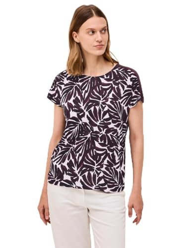 CECIL Damen 3227059 Print Shirt mit Details, Mulberry red, XX-Large von Cecil