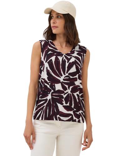 CECIL Damen 3227061 Top mit Smok Details, Mulberry red, X-Large von Cecil