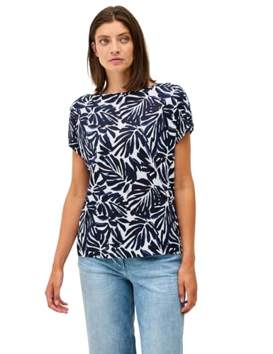 CECIL Damen 3227067 Print-Shirt mit Knopfdetail, urban Dark Blue, XS CECIL Damen 3227067 Print-Shirt mit Knopfdetail, urban Dark Blue, XS von Cecil