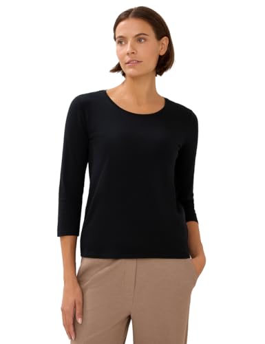 CECIL Damen 3227270 Basic Shirt, Black, M von Cecil