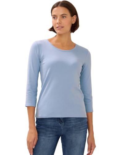 CECIL Damen 3227270 Basic Shirt, Mountain Blue, XS CECIL Damen 3227270 Basic Shirt, Mountain Blue, XS von Cecil