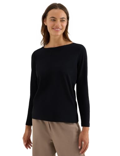 CECIL Damen 3227273 Basic Langarmshirt, Black, X-Large von Cecil