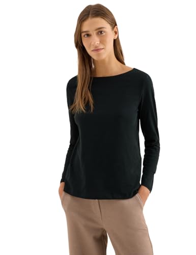 CECIL Damen 3227273 Basic Langarmshirt, Ink Green, Large von Cecil