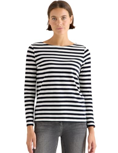 CECIL Damen 3227274 Gestreiftes Basic Shirt, Vanilla White, X-Small CECIL Damen 3227274 Gestreiftes Basic Shirt, Vanilla White, X-Small von Cecil