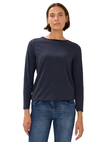 CECIL Damen 3227275 Shirt mit tonalen Streifen, urban Dark Blue, XS CECIL Damen 3227275 Shirt mit tonalen Streifen, urban Dark Blue, XS von Cecil