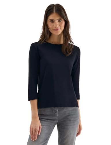 CECIL Damen 3227462 Shirt mit Rippstruktur, urban Dark Blue, XS CECIL Damen 3227462 Shirt mit Rippstruktur, urban Dark Blue, XS von Cecil