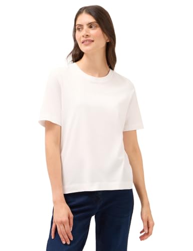 CECIL Damen 3227616 T-Shirt mit Wording Artwork, Vanilla White, L von Cecil