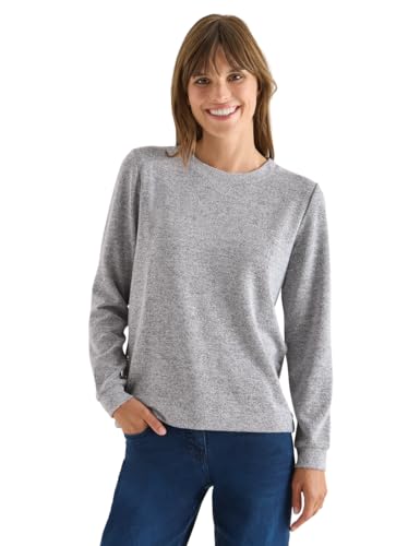 CECIL Melange Shirt mit Knöpfen urban Dark Blue Melange XS CECIL Melange Shirt mit Knöpfen urban Dark Blue Melange XS von Cecil