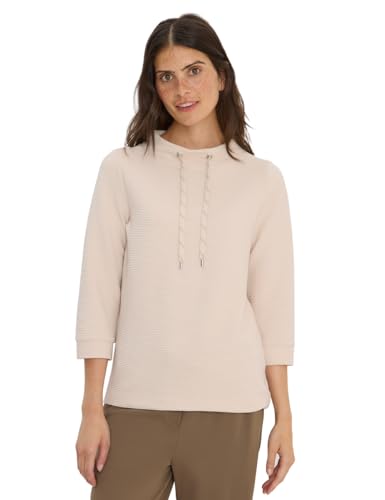 CECIL Damen 3227761 Ottoman Shirt, Oat Milk beige, X-Small von Cecil