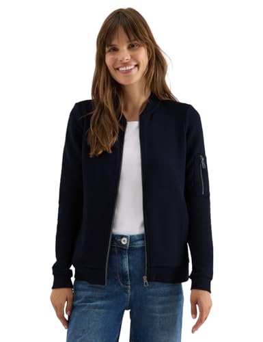 CECIL Damen 3227762 Ottoman Blouson, urban Dark Blue, XXL von Cecil