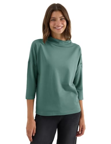 CECIL Damen 3227803 Shirt mit Knopfdetail, Jewel Green, XXL von Cecil