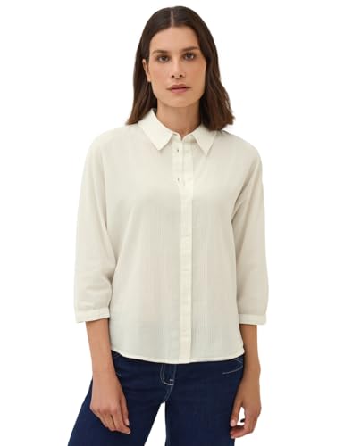 CECIL Damen 3411597 Bluse mit Streifenstruktur, Vanilla White, XS CECIL Damen 3411597 Bluse mit Streifenstruktur, Vanilla White, XS von Cecil