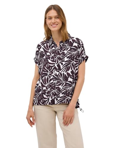 CECIL Damen 3411860 Gemusterte Bluse, Mulberry red, X-Large von Cecil