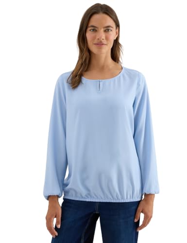 CECIL Damen 3411876 Bluse in Unifarbe, Mountain Blue, XS CECIL Damen 3411876 Bluse in Unifarbe, Mountain Blue, XS von Cecil