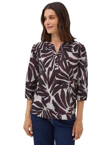 CECIL Damen 3411887 Gemusterte Tunika, Mulberry red, M von Cecil