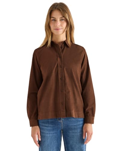 CECIL Damen 3412160 Cord Hemdbluse, Mocha Caramel, X-Small von Cecil