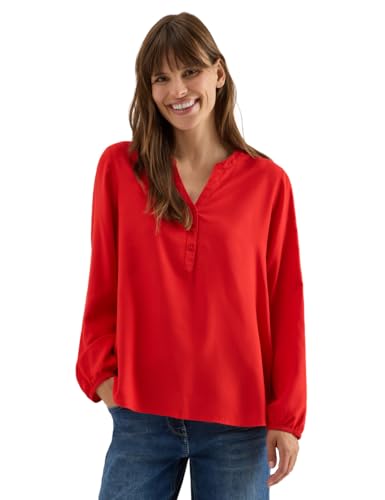 CECIL Damen 3412180 Tunika in Unifarbe, Fiery red, XL von Cecil