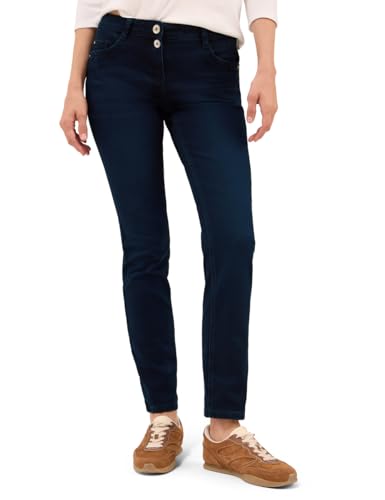 CECIL Damen 3716116 Casual Fit Jeans, Blue Black Washed, 36W x 34L von Cecil