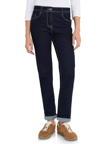 CECIL Damen 3716119 Straight Leg Jeans, Rinsed wash, 34W x 32L von Cecil