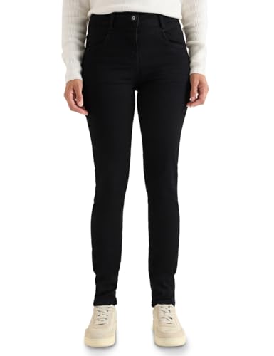 CECIL Damen 3716447 Slim Fit Jeans, Black, 34W x 28L von Cecil