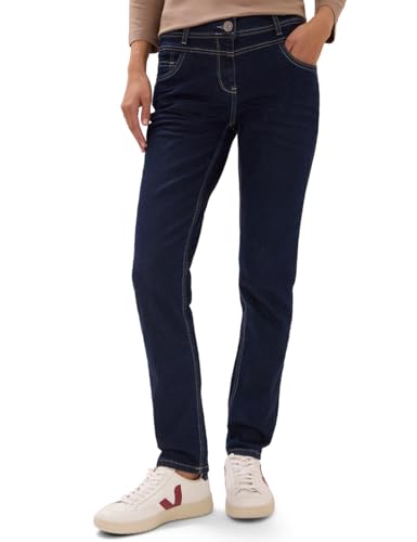 CECIL Damen 3716470 Casual Fit Jeans, Rinsed wash, 33W x 28L von Cecil