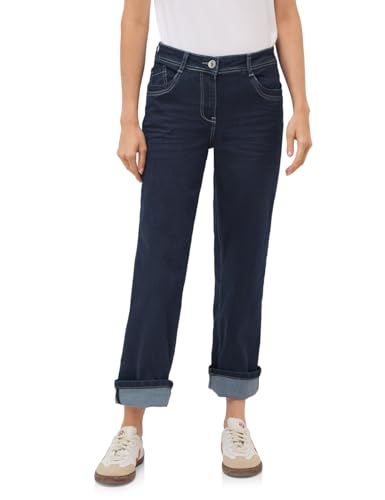CECIL Damen 3716612 Straight Leg Jeans, Rinsed wash, 31W x 28L von Cecil