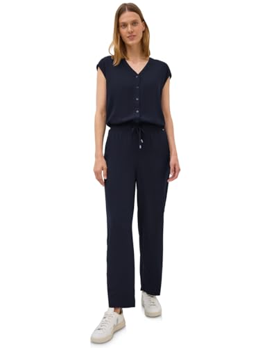 CECIL Damen 3716806 Jumpsuit in Unifarbe, urban Dark Blue, L / 28L von Cecil