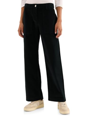 CECIL Damen 3716857 Wide Leg Cordhose, Ink Green, 36 von Cecil