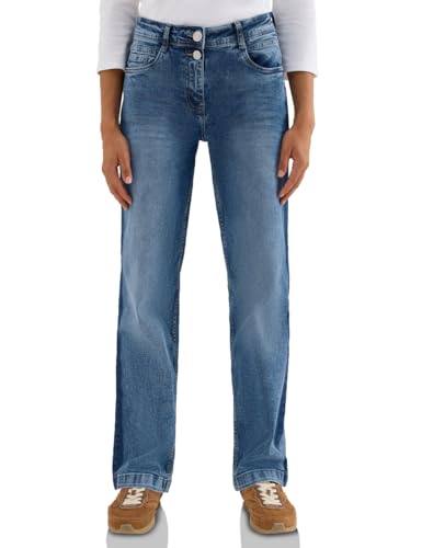 CECIL Damen 3716890 Jeans mit Gallonstreifen, Light Blue Washed, 26 von Cecil