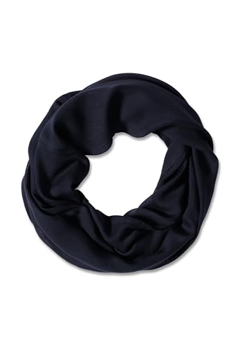 CECIL Damen 5706348 Loop Schal in Unifarbe, urban Dark Blue, Regular von Cecil