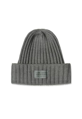 CECIL Damen 5706402 Strickmütze in Unifarbe, Pastel Olive, Regular von Cecil