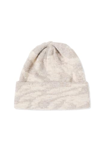 CECIL Damen 5706422 Beanie mit Zebramuster, Desert beige Melange, Regular von Cecil