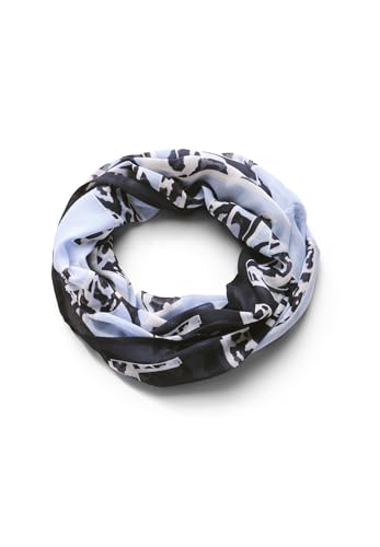 CECIL Damen 5706478 Gemusterter Loop Schal, urban Dark Blue, Regular von Cecil