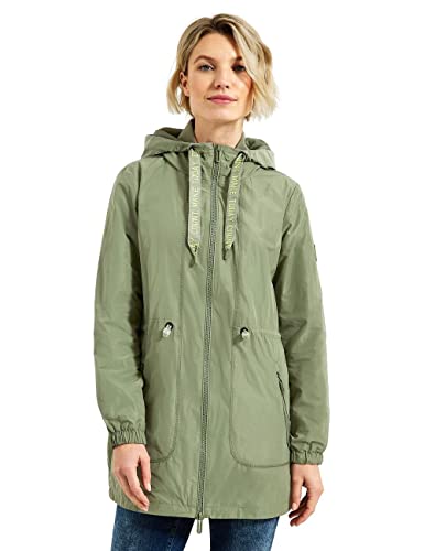 CECIL Damen B100766 Übergangsmantel, Leaf Green, XXL von Cecil