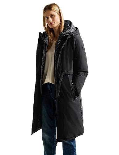 CECIL Damen B100850 Parka, Black, L von Cecil