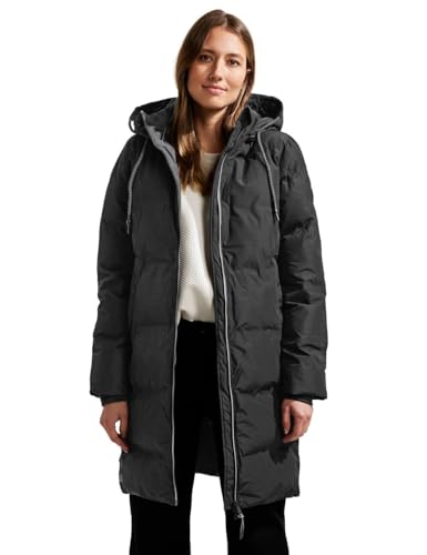 CECIL Damen B100883 Wintermantel, Black, L von Cecil