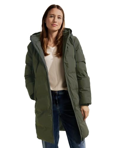 CECIL Damen B100883 Wintermantel, Olive Crop, M von Cecil