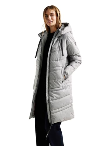 CECIL Damen B100888 Wintermantel, Silber, XL von Cecil